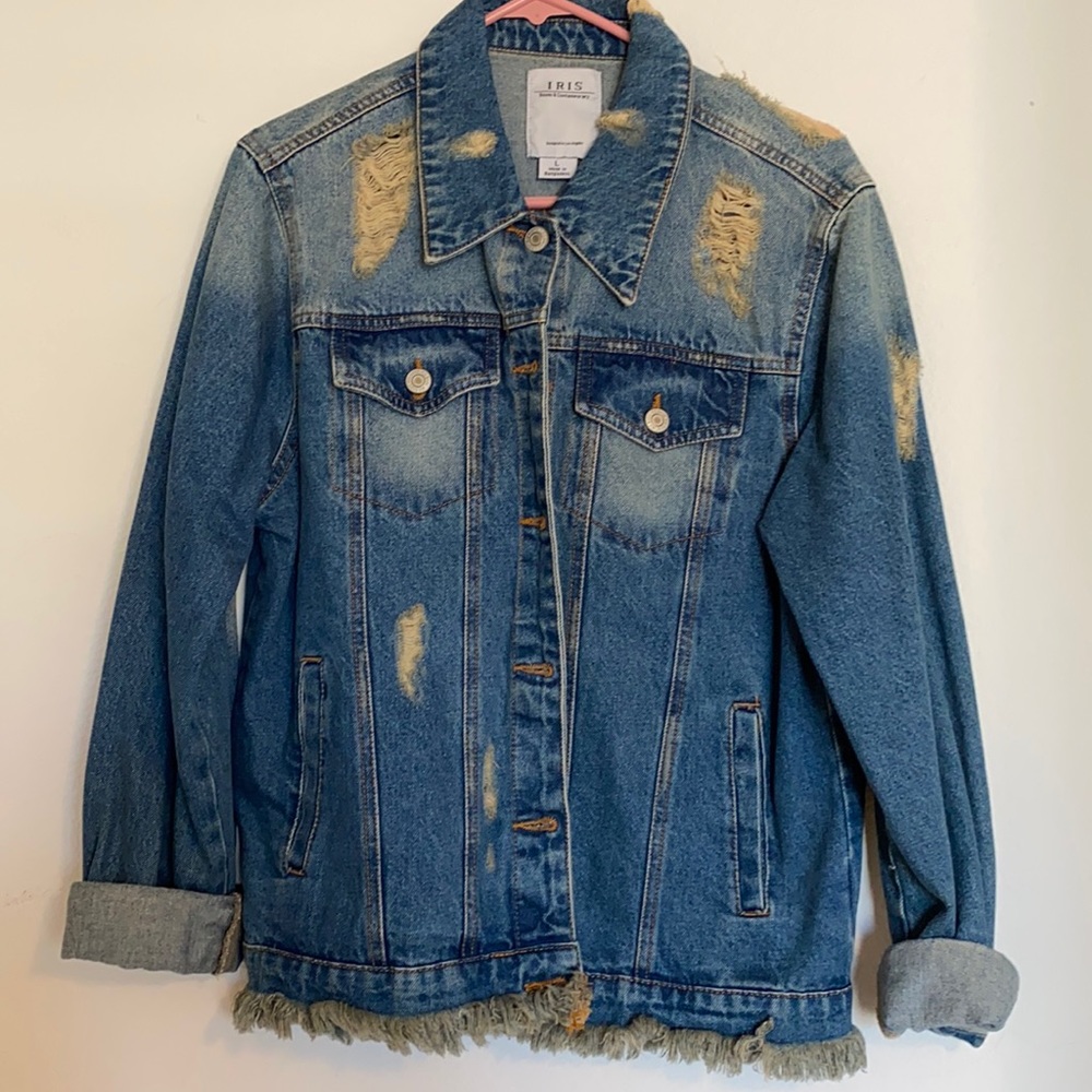 Distressed Denim Jacket